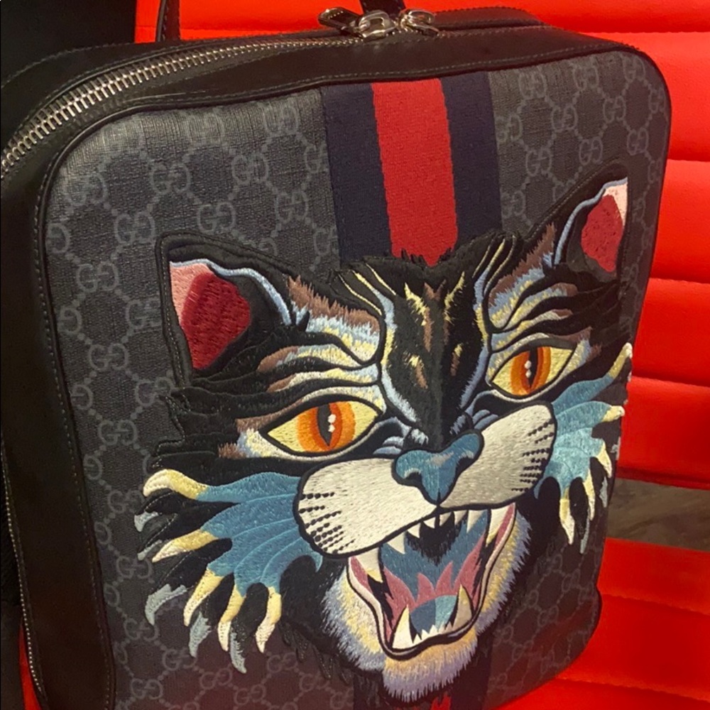 Gucci angrycat backpack